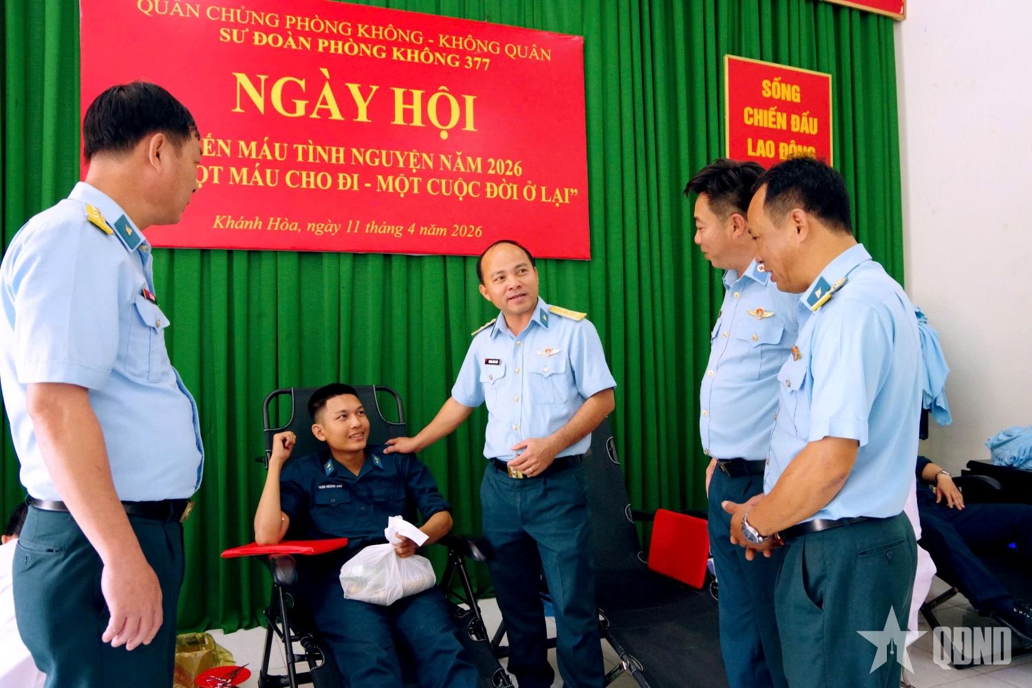 Sư đoàn 377 tham gia chương trình hiến máu tình nguyện năm 2026